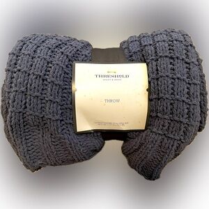 Blue Gray Throw Blanket - NWT